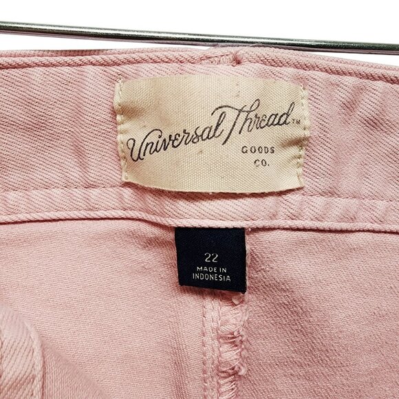 Universal Thread Womens Pink Wide-Leg Mid Rise Pants Size 22 - Picture 4 of 9